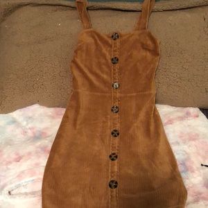 Brown overall dress, Size L/G (11-13)